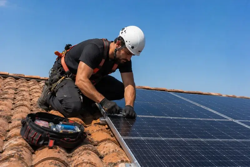Maintenance et monitoring de panneaux solaires à Gaas