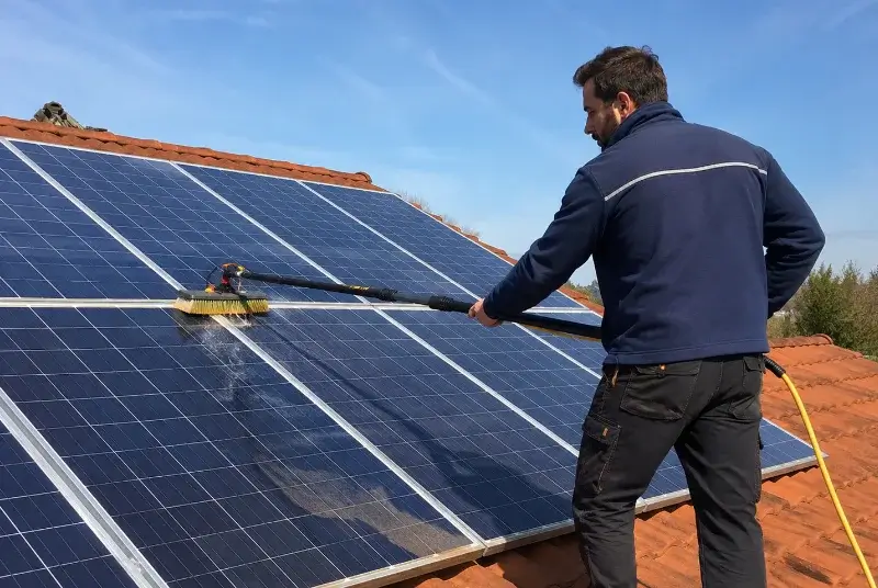 Nettoyage et entretien de panneaux solaires à Gaas